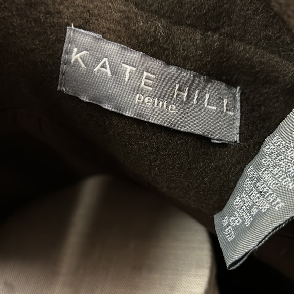 Kate Hill Women’s Brown Wool Cashmere Blend Single Button Blazer size 2P - Picture 9 of 12